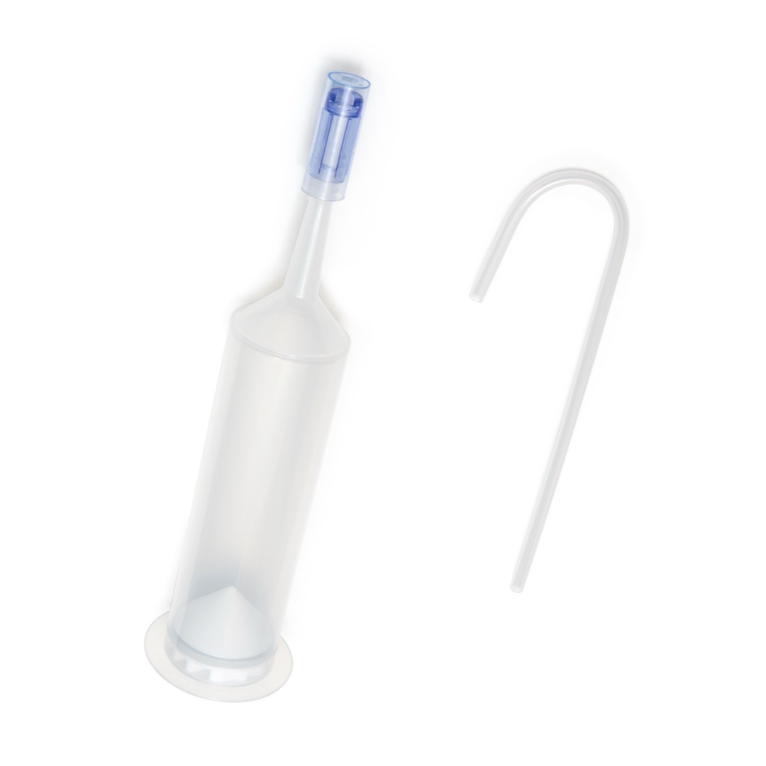 Rempress Syringe, 150 mL &mdash; angiographic syringe with fill straw for Nemoto Rempress injector systems